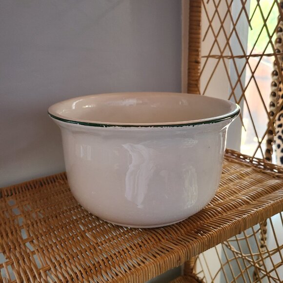 Great Northern Rare ANTIQUE VINTAGE Chamber Po White W/ Green Lettering 1930's - Picture 4 of 7